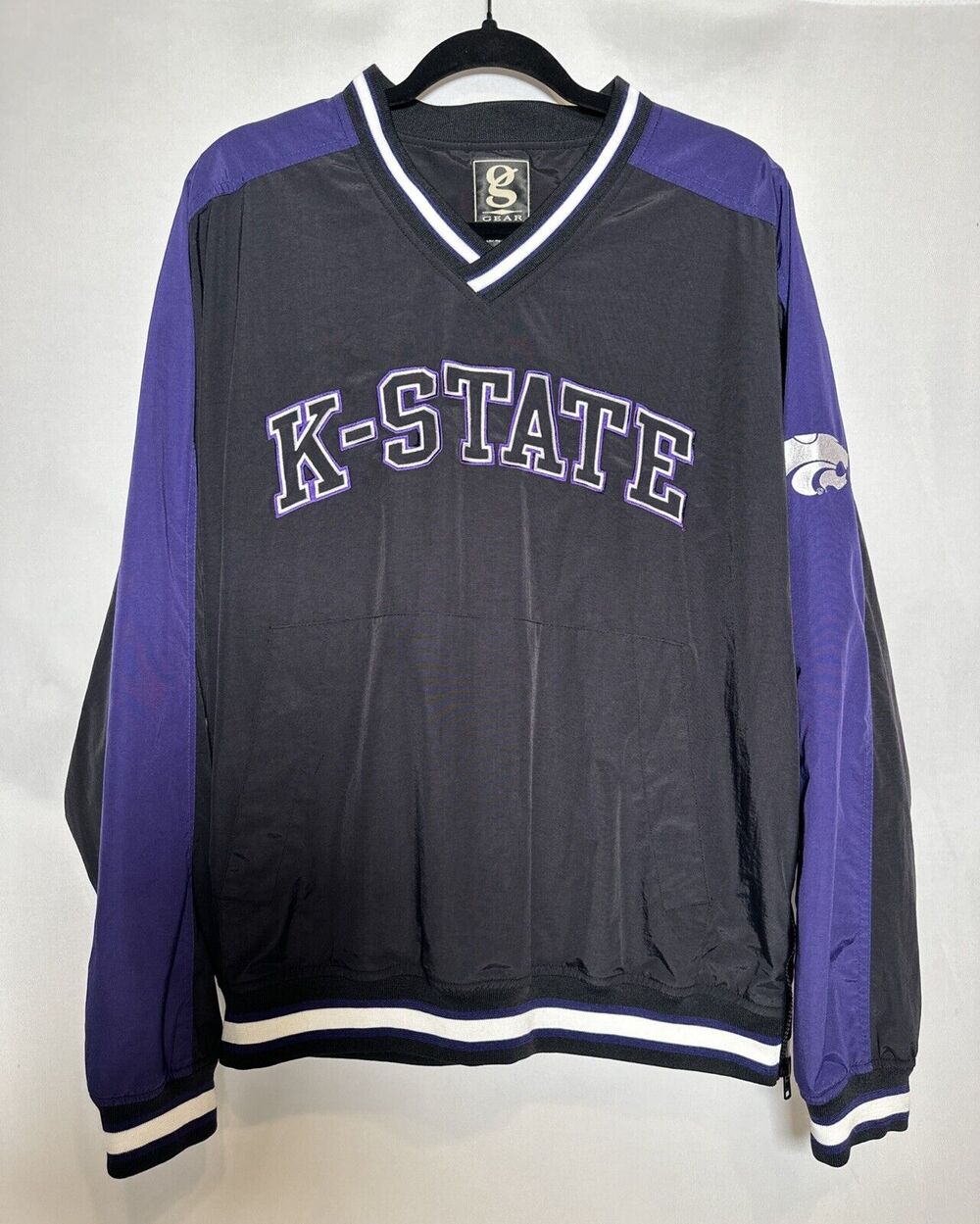 Vintage Gear For Sports Kansas State University Bomber Windbreaker Jacket Size L